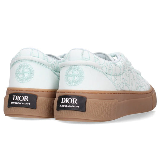 DIOR B33 Oblique Pattern Low-Top Green Brown Size EU 42