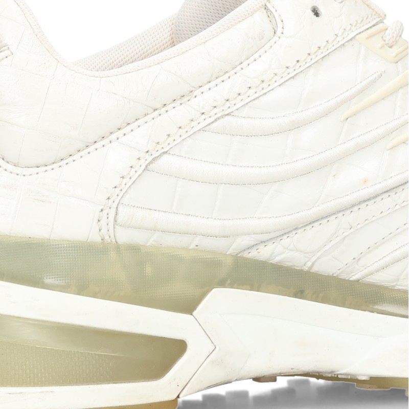 GIVENCHY Croc-Embossed Low-Top Sneakers White Size EU 41