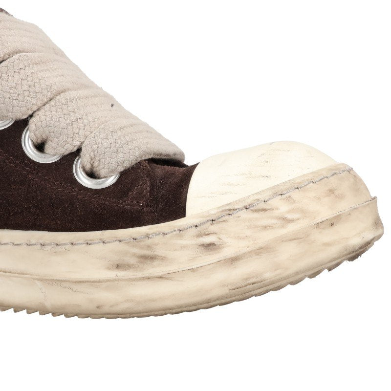 Rick Owens JUMBOLACE RAMONES LOW Sneakers Brown Size EU 41