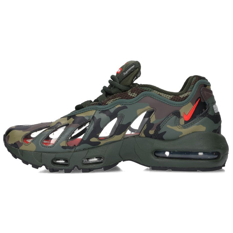 NIKE x SUPREME Air Max 96 Sneakers Khaki Size 27cm