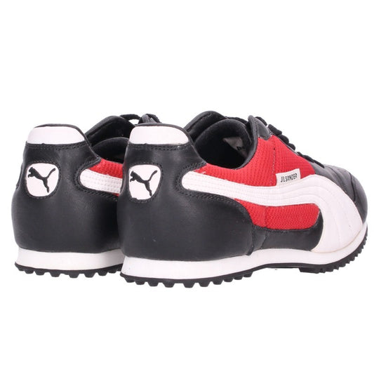 PUMA x JILSANDER Low Cut Leather Sneakers Black/Red/White Size 28cm