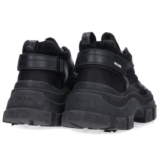 PRADA 2EE324 Pegasus Rock Sneakers Black Size 7