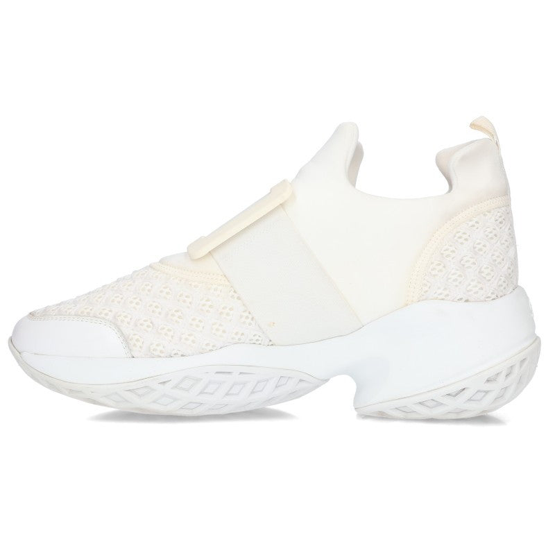 RogerVivier Viv' Run Fabric Low-Top Sneakers White Size 7.5