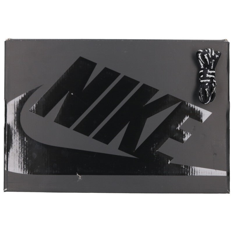 SUPREME x Nike Air Force 1 Mid Black Sneakers Size 27cm