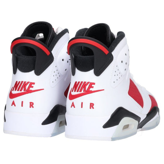 NIKE Air Jordan 6 Carmine White Red Sneakers Size 26cm
