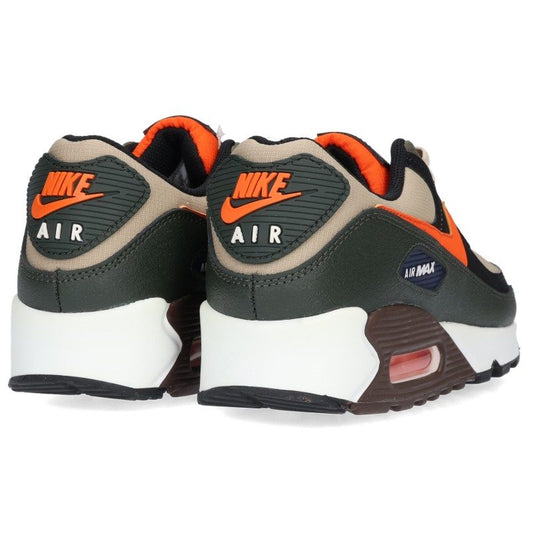 NIKE AIR MAX 90 Sneakers Khaki Orange Size 26cm