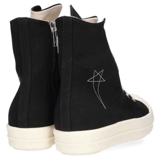 DRKSHDW Ramones Canvas Hi-Top Black White Sneakers Size EU 43