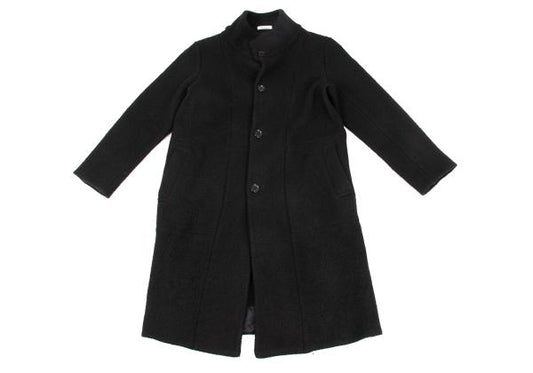 Plantation Boiled Wool Stand Collar Coat Black Size M