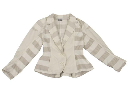 ISSEY MIYAKE FETE A-POC INSIDE Side Jacket Off-Beige Size 2