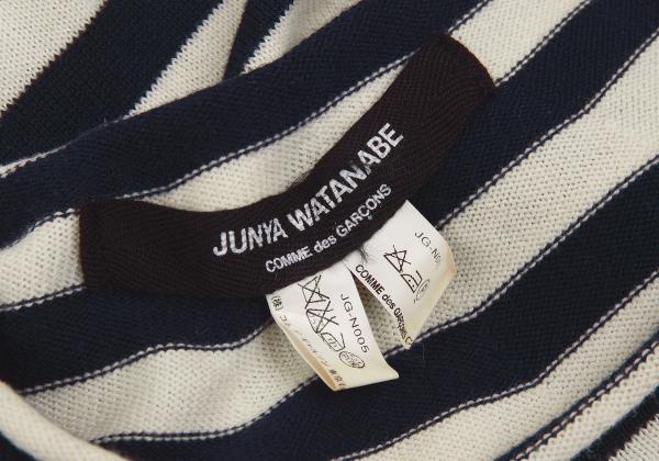 JUNYA WATANABE COMME des GARCONS Striped Navy White Knit Size S