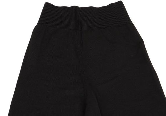 COMME des GARCONS Wool Rib Panel Knit Pants Black Size M