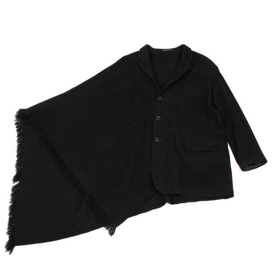 Yohji Yamamoto POUR HOMME Wool Pile Jacket Black Size 3