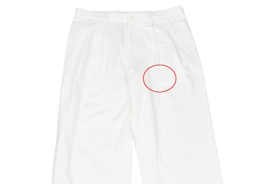 ISSEY MIYAKE MEN 98SS Cotton Pants Off-White Size XL