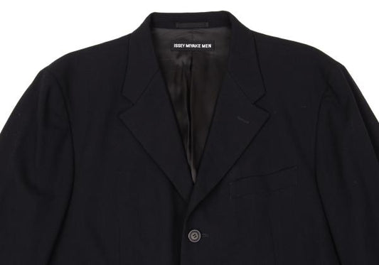 ISSEY MIYAKE MEN Wool 3-Button Jacket Blue Size 3