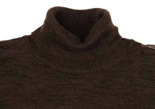 Y's for men Distressed Mohair Blend Knit Brown Size 3