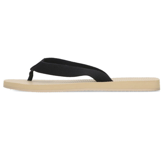 THEROW Dune Classic Rubber Sandals Beige Black Size 7.5