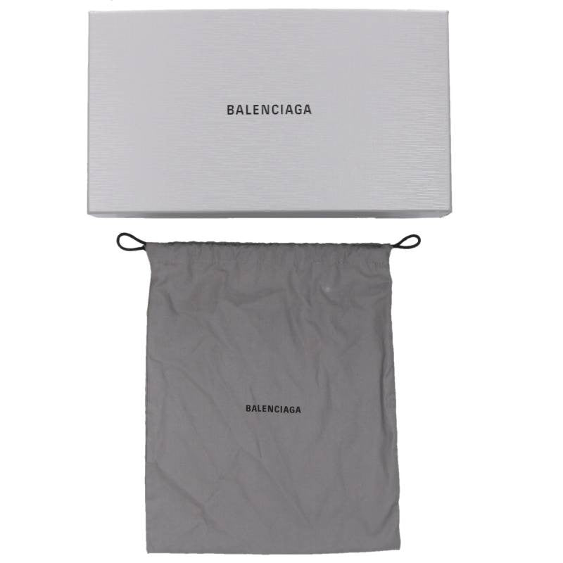 BALENCIAGA Sunday Mule Leather Sandals Black Size 9.5