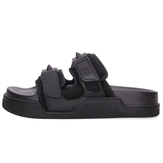 Christian Louboutin DADDY POOL FLAT Sandals Black Size 40.5