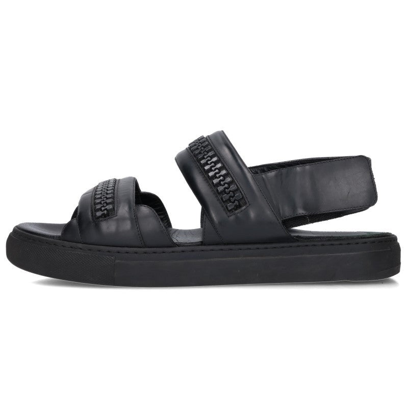 GIVENCHY Chain Embellished Sandals Black Size 10
