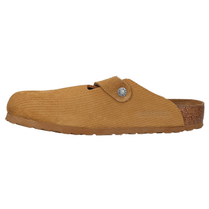 BIRKENSTOCK Boston Corduroy Suede Sandals Beige Size 26.5cm