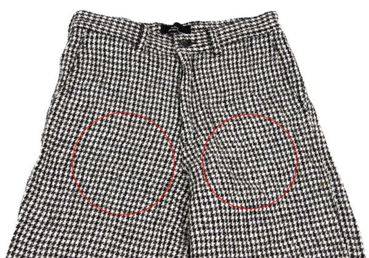 tricot COMME des GARCONS Wrinkle Houndstooth Pants Size S