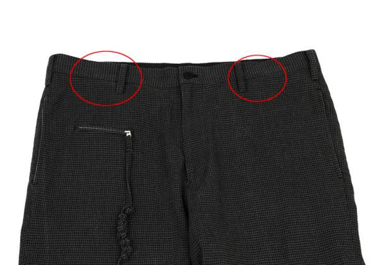 Yohji Yamamoto POUR HOMME 13SS Cotton Pants Charcoal Size 2
