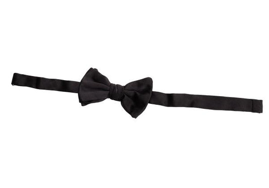 GIORGIO ARMANI Silk Bow Tie Black