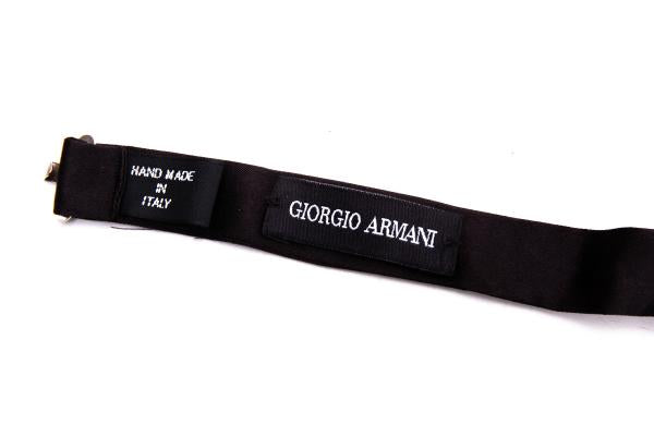 GIORGIO ARMANI Silk Bow Tie Black