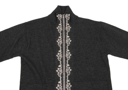 Y's for men Gray Jacquard Rib Drivers Knit Size 3