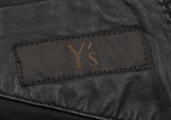 Y's for men Lamb Leather 1B Tailored Blazer Black Size 1