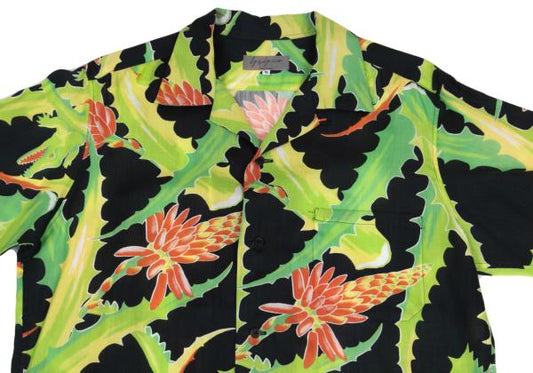 Yohji Yamamoto POUR HOMME 11SS Shirt Black/Green Size 2
