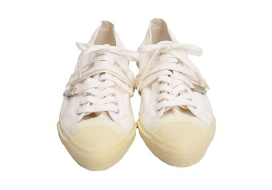 Y's for men Canvas Logo Charm Sneakers White Size 26cm