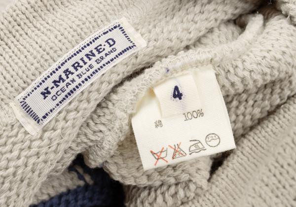 45rpm NORTH MARINE DRIVE Cotton Hem Line Sweater Gray Size 4