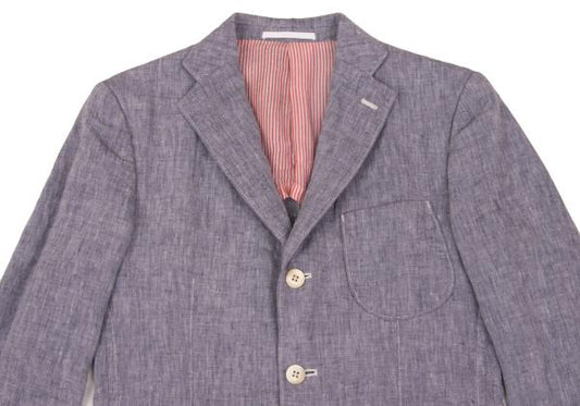 COMME des GARCONS HOMME Linen Chambray Jacket Navy Size XS