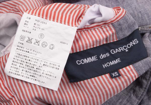 COMME des GARCONS HOMME Linen Chambray Jacket Navy Size XS