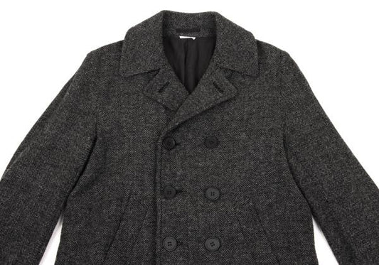 COMME des GARCONS HOMME DEUX Gray Wool Double Coat Size S