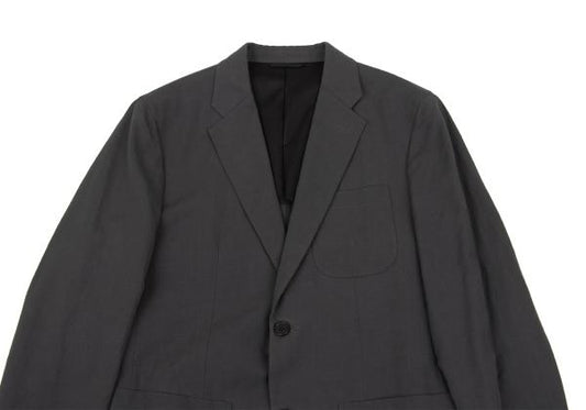 MARGARET HOWELL Cotton Linen Patch Jacket Gray Size M