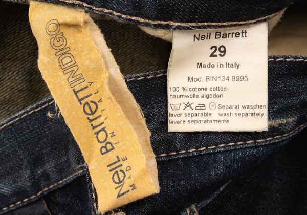 Neil Barrett INDIGO Side Zip Denim Jeans Size 29