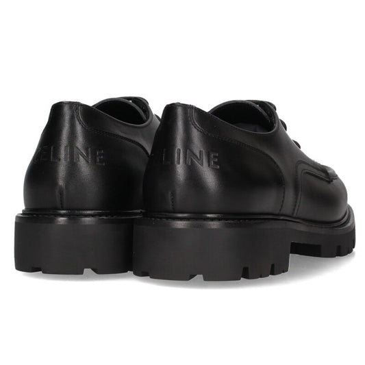 CELINE 25AW Margaret Derby 35 Leather Boots Black Size 8.5
