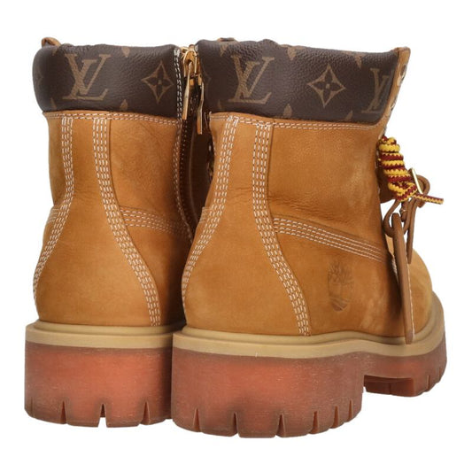 LOUISVUITTON x Timberland Monogram Ankle Boot Beige Size 7