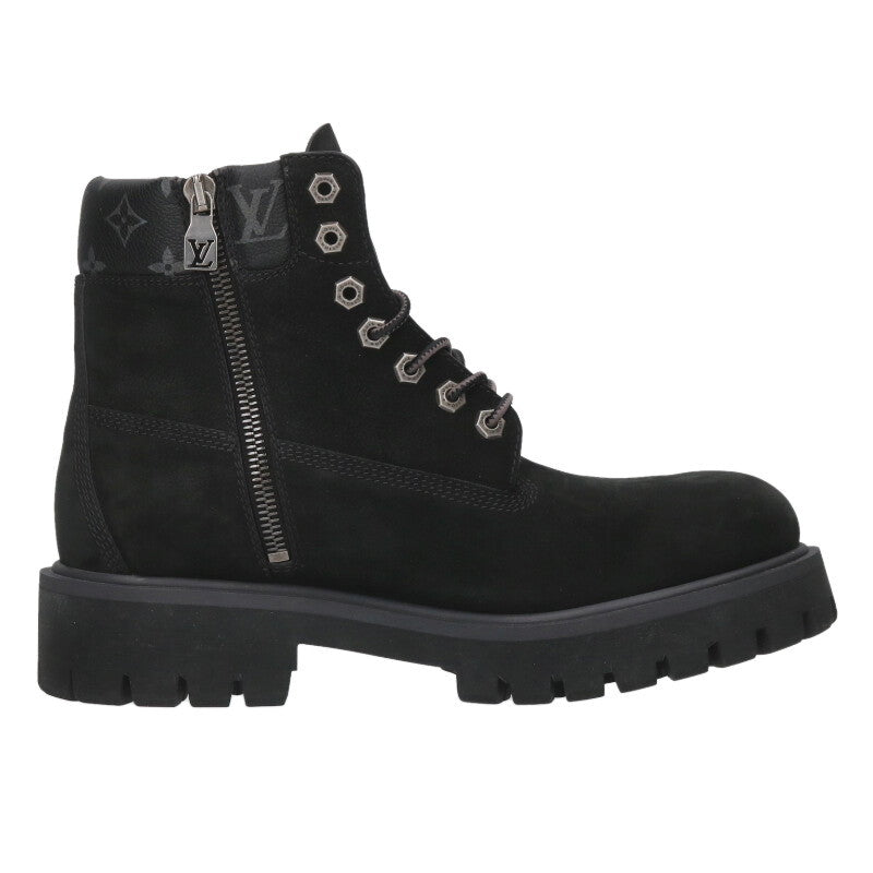 LOUISVUITTON x Timberland Monogram Ankle Boot Black Size 12