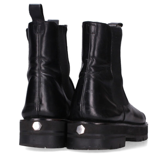 OUAT Bolt Studs Side Gore Leather Space Boots Black Size 6.5