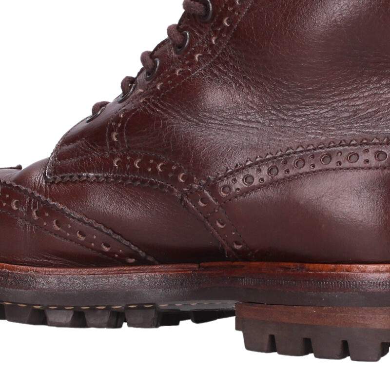 Trickers M2569 Brown Wingtip Country Boots Size 8.5
