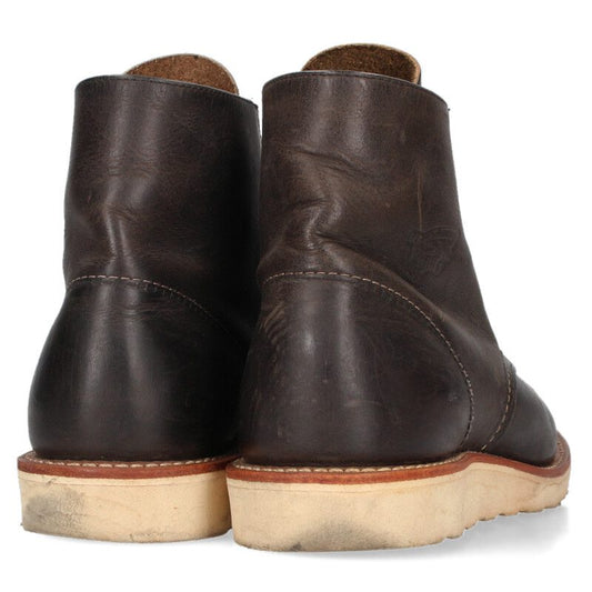 RED WING 8190 Dark Brown Leather Work Boots Size 8D