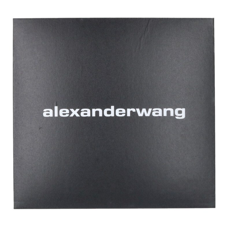 ALEXANDER WANG Black Side-Gore Rain Boots Size 6