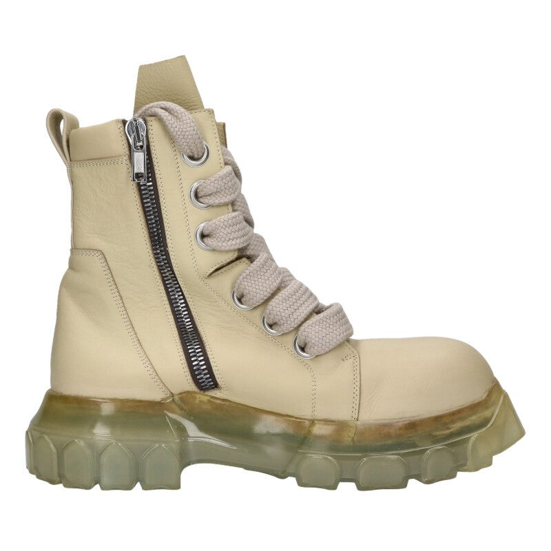 Rick Owens JUMBO LACE TRACTOR Leather Boots Multi Size 8.5
