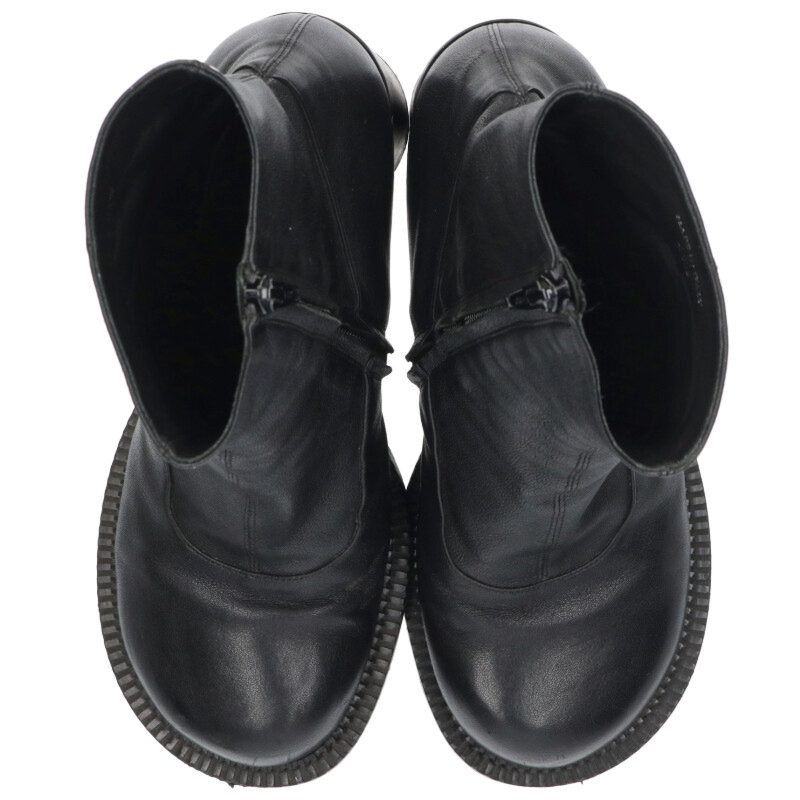Maison Margiela 19AW Heeled Leather Boots Black Size 8