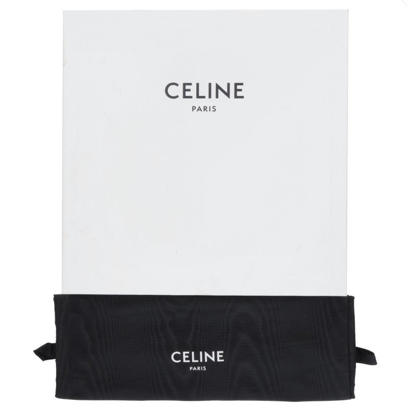 CELINE Side Zip Metal Toe Boots Black/Silver Size 6.5