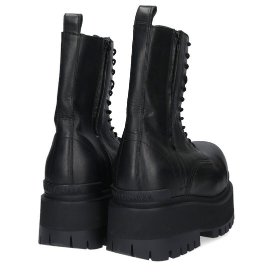 BALENCIAGA Giant Leather Boots Black Size 9.5