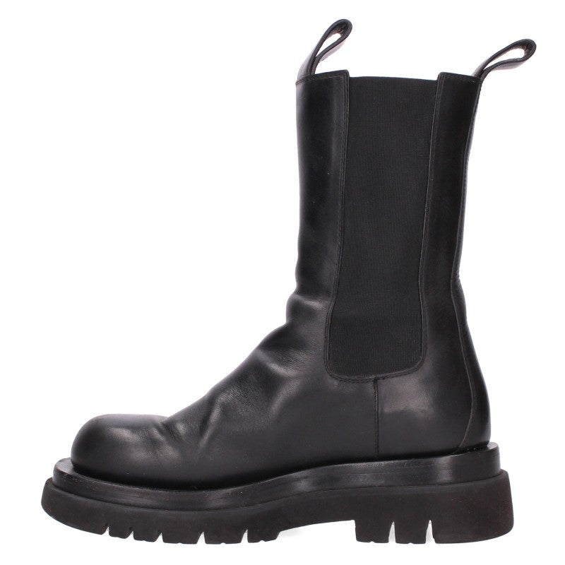 BOTTEGA VENETA LUG Side Gore Chelsea Boots Black Size EU 38